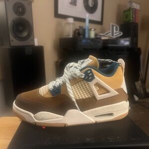 Jordan Brown and Cream Sneakers